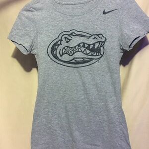 Nike Gray Gator Logo T-Shirt